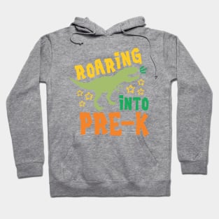 Roaring into Pre-K Back to School Kids Dinosaur Hoodie